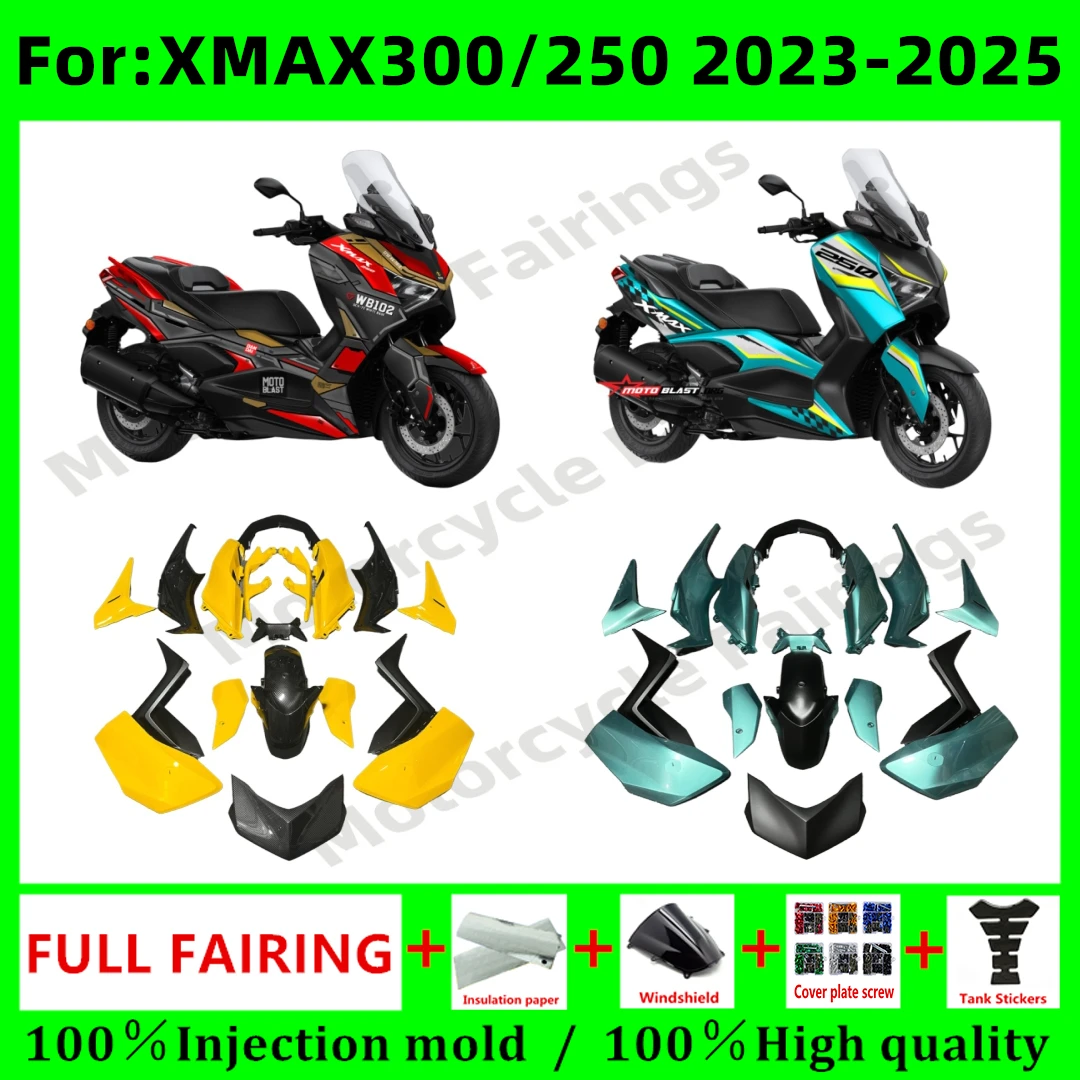 NEW Motorcycle full Fairing kit Fit For Yamaha XMAX125 XMAX250 XMAX300 XMAX400 XMAX 2023 2024 2025 Bodywork fairings Kits