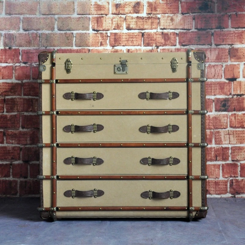 Industrial style hotel bar lockers make old furniture drawers