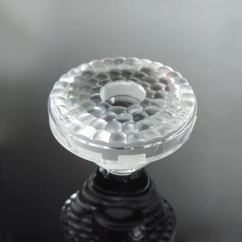 #HCTI-45 High quality Led Optical Lens, Bead lens, Size 45X30.4mm, 22 degree Bead surface, PMMA materials