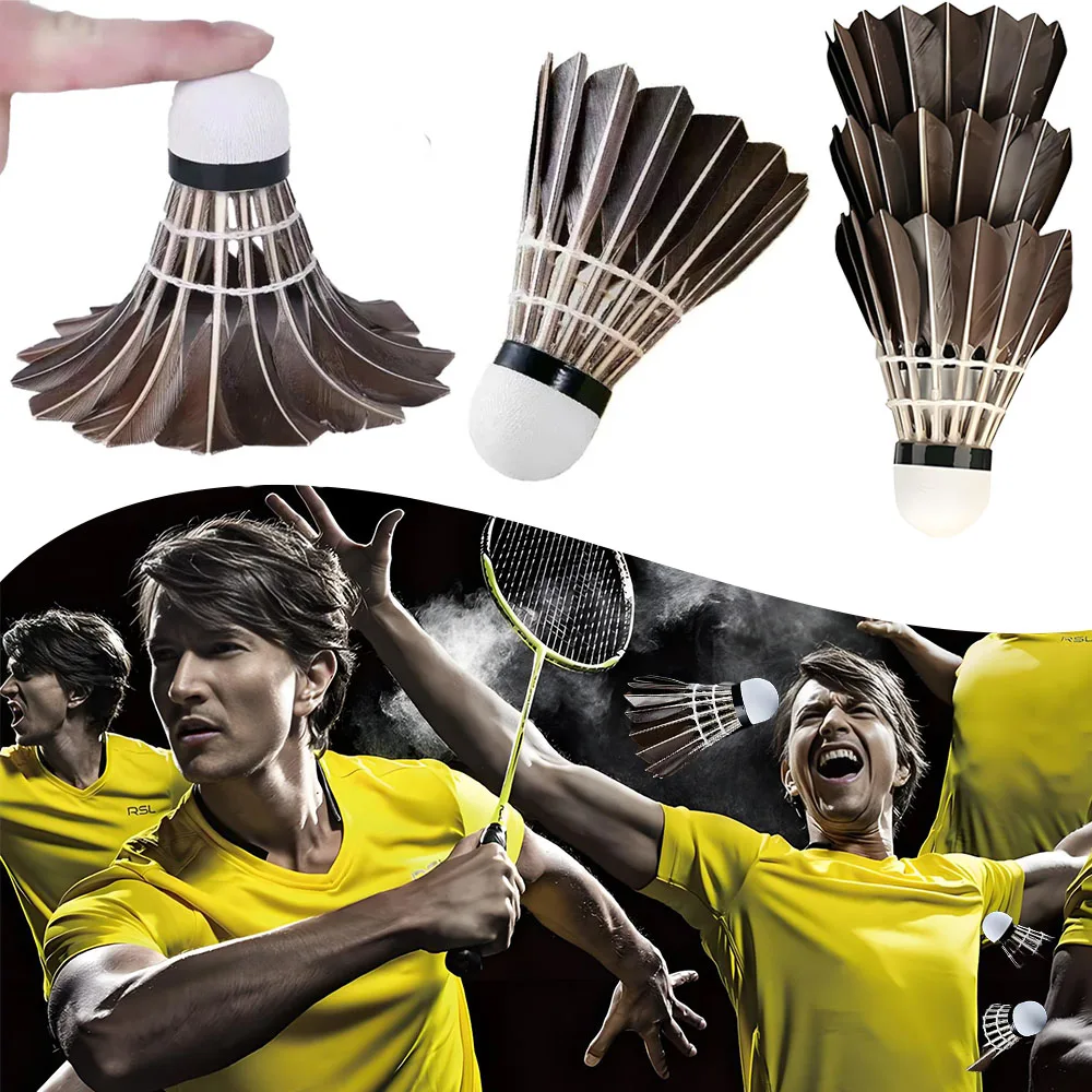 

Professional Badminton Shuttlecock for Adult Competition Grade Durable Wind-resistant Badminton Shuttlecocks Competition