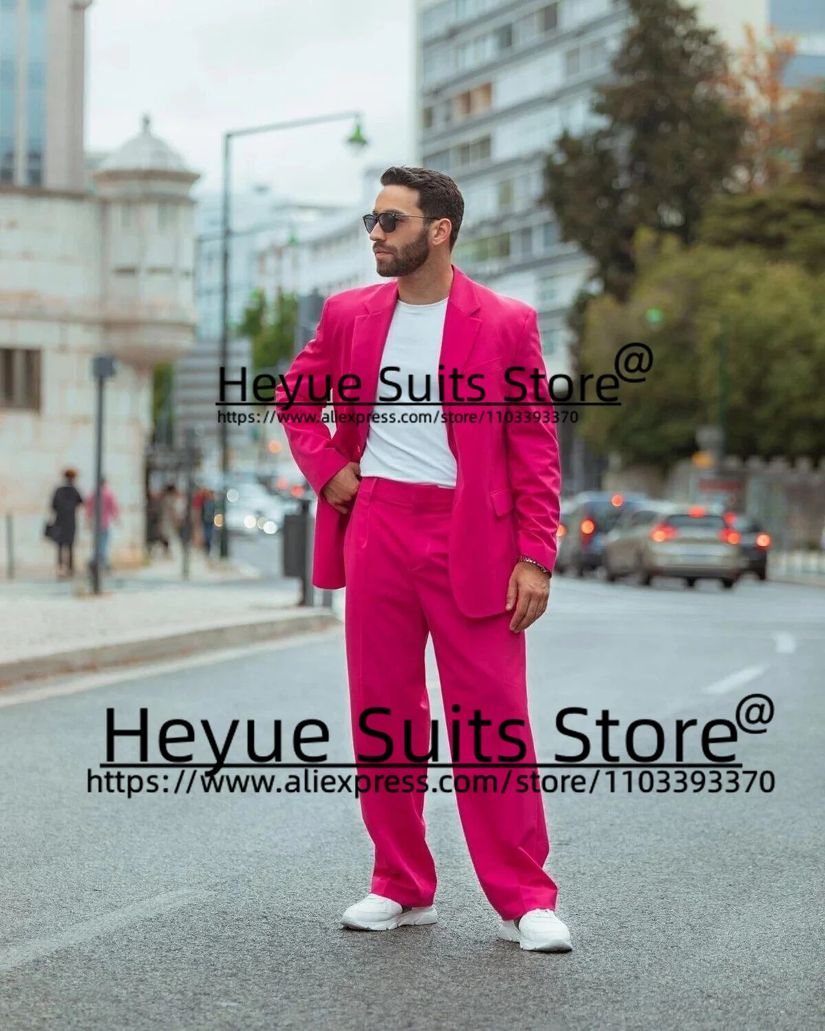 Casual Men Suits Slim Custom Notched Lapel Groom Formal Tuxedos Prom Party 2 Pieces Sets Fashion Male Blazer Trajes De Hombre