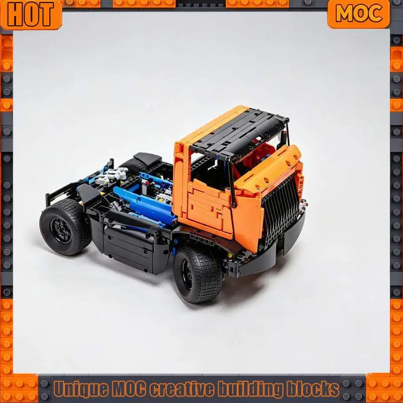 1283PCS MOC Race Team Service Truck W50 Vehicle Model Building Blocks DIY Creative Assembly Toy Collection Display Gift Series