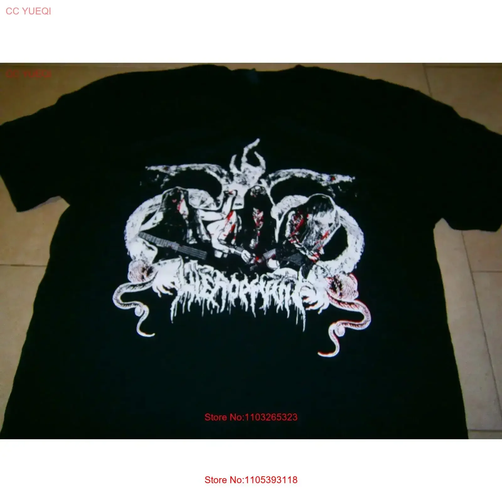 HIEROPHANT Gateway to the Abyss Extra Large T Shirt vintage Washed Unisex Slightly fashion designer clothes