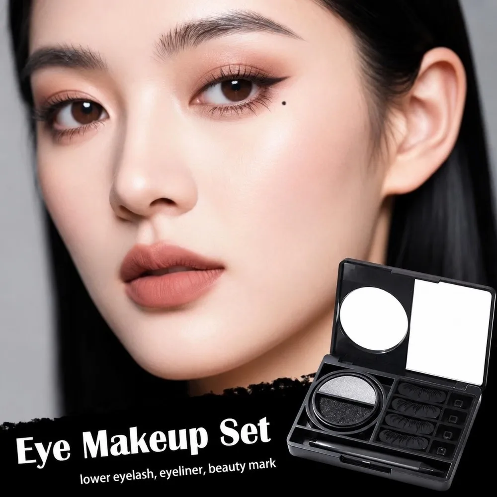 Ultra-Fine Tip 3 in 1 Eyeliner Stamp Tools Waterproof Long Lasting Eyes Makeup Stamp Smudge-Proof Natural Finish