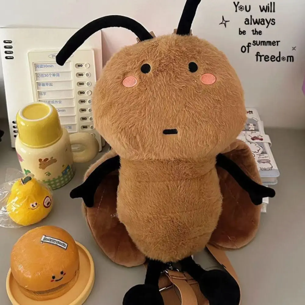 

Creative Southern Cockroach Plush Insect Backpack Ugly Funny Cartoon Knapsack Interesting Toy Kawaii Shool Bag Outdoor