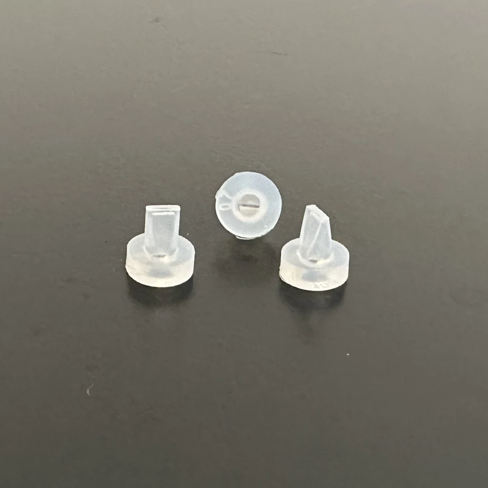 

100PCS Clear Silicone Duckbill Valve For Urine Bag
