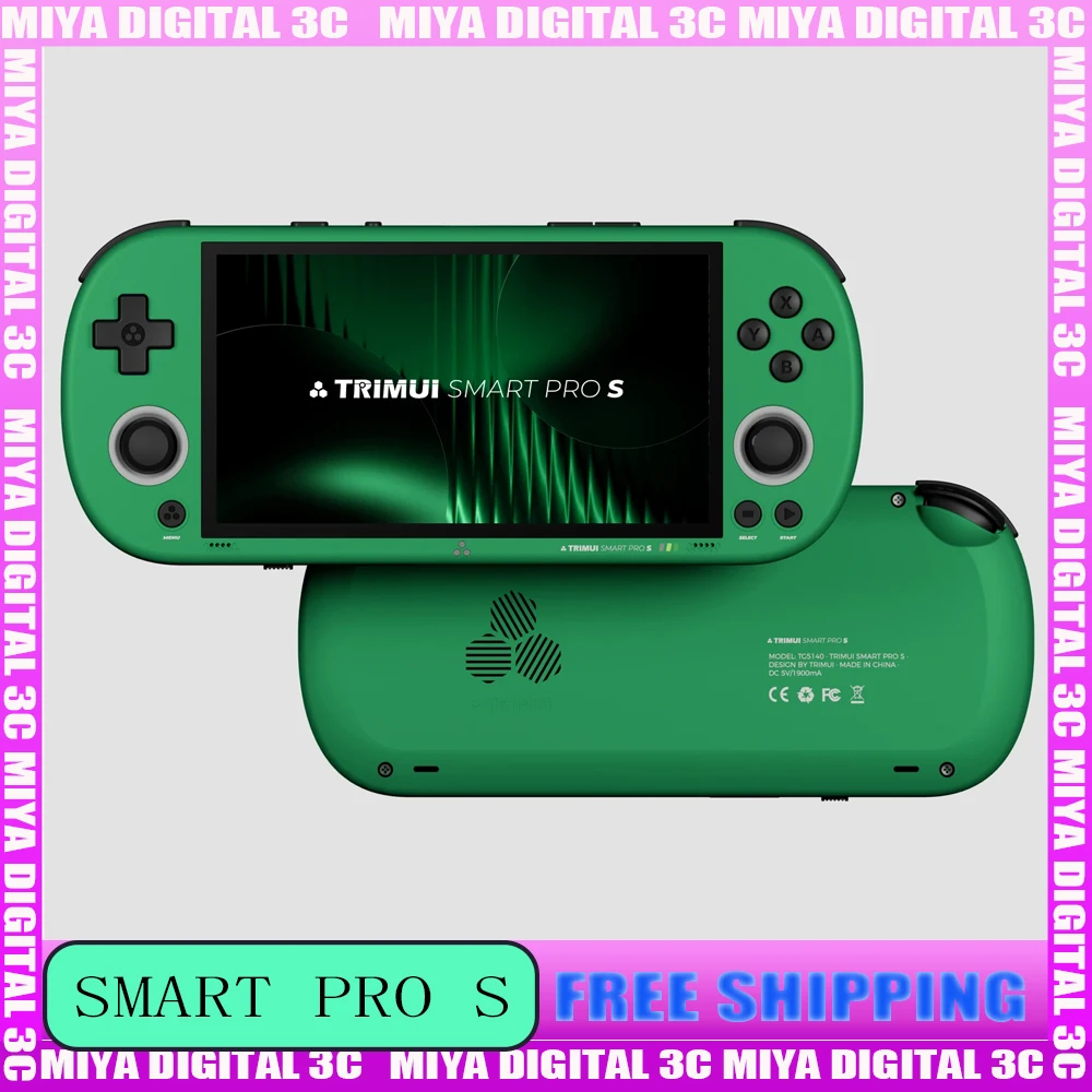 

Игровая консоль TRIMUI SMART PRO S, 4,96 дюйма, экран IPS, улучшенная версия, PSP Nostalgia NDS, имитация GBA TSP, портативный геймпад в стиле ретро
