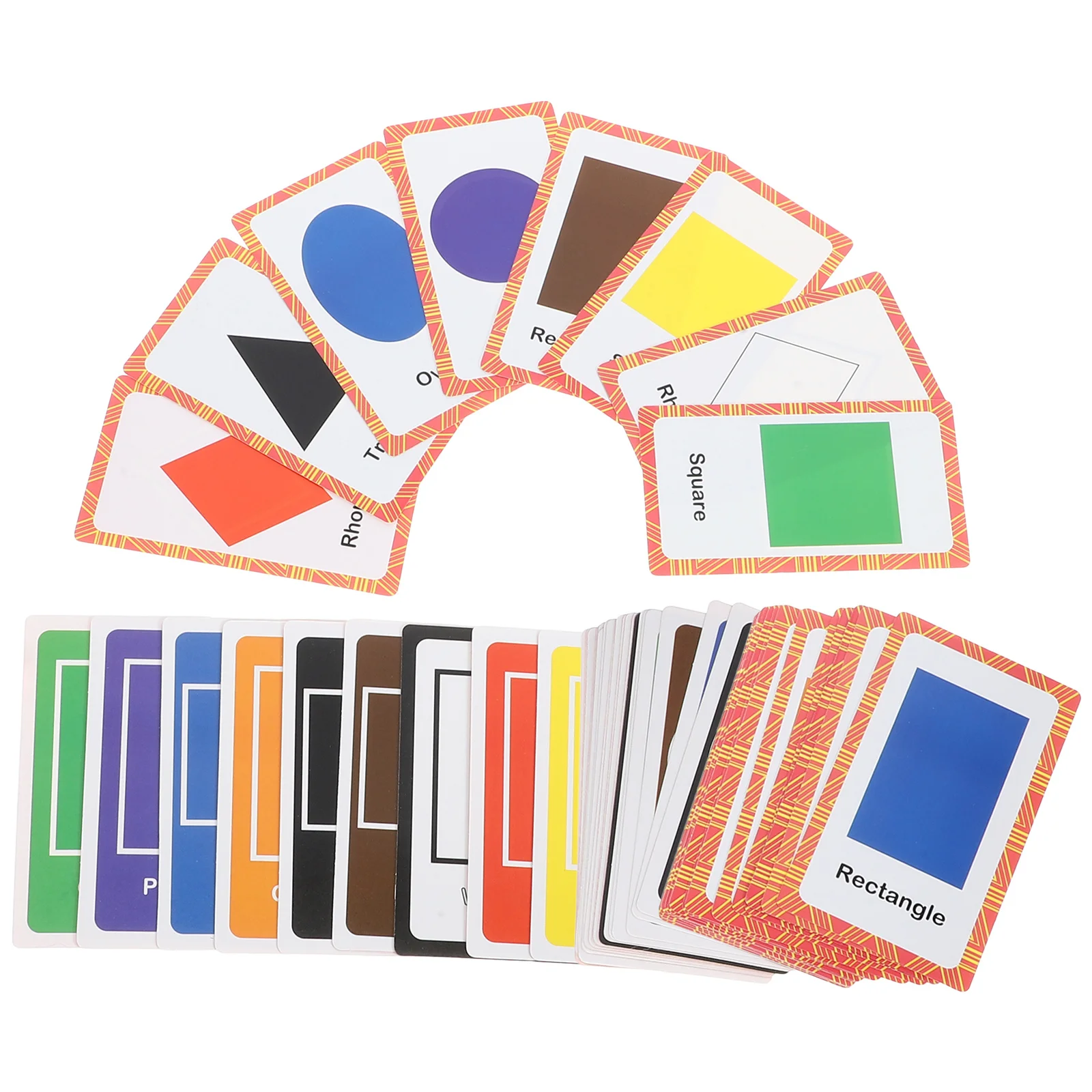 1 ensemble de cartes Flash en forme de couleur, carte Flash en papier, apprentissage des tout-petits, cartes éducatives de développement, amélioration de la mémoire
