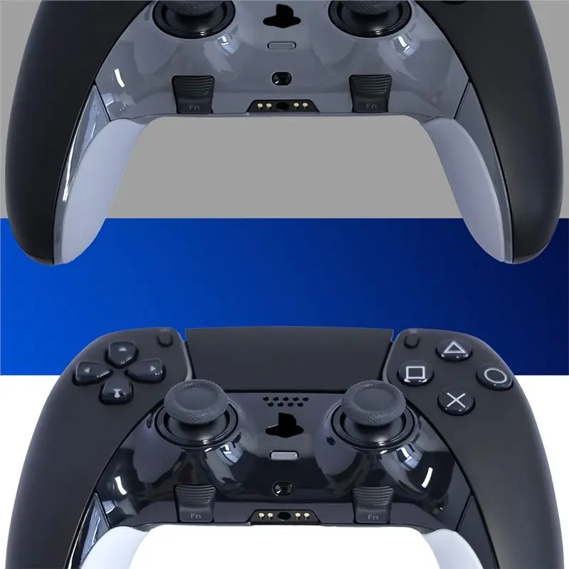 B31B Ersatzgehäuse für PS5 Edge Wireless Controller, dekorative Zierleiste, obere und untere Front- und Rückseite, Clip für PS5