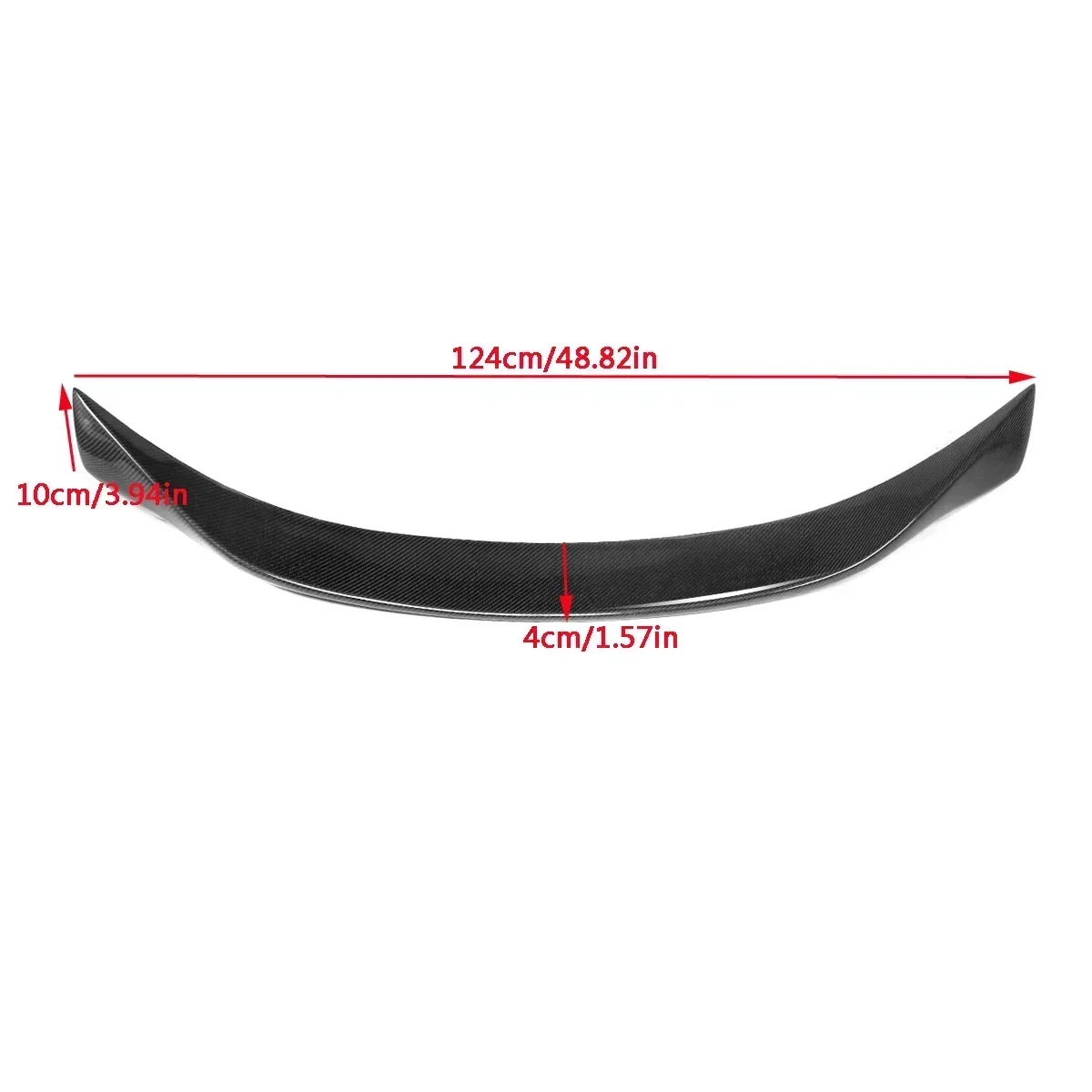 Highkick Duckbill Real Carbon Fiber Car Rear Trunk Wing Lid Big Extension For INFINITI Q50 2014-2019 Rear Wing Spoiler Body Kit