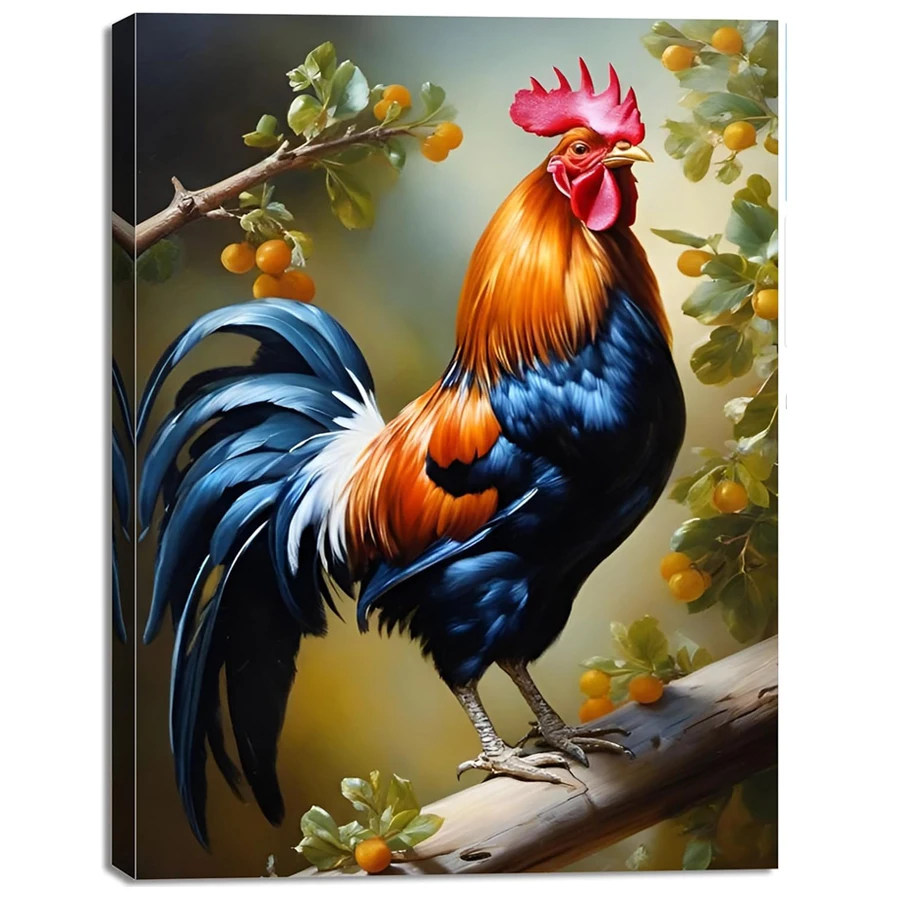 

5d Diamond Painting Cock Animal Mosaic full Round Drill Picture Of Rhinestones Rooster Embroidery Sale Gift Handmade gift decor