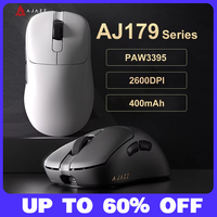 AJAZZ AJ179 PRO PAW3395 Lightweight Wired Wireless Mouse with Magnetic Charging Base Ergonomic Macro Gaming Mouse for PC Laptop