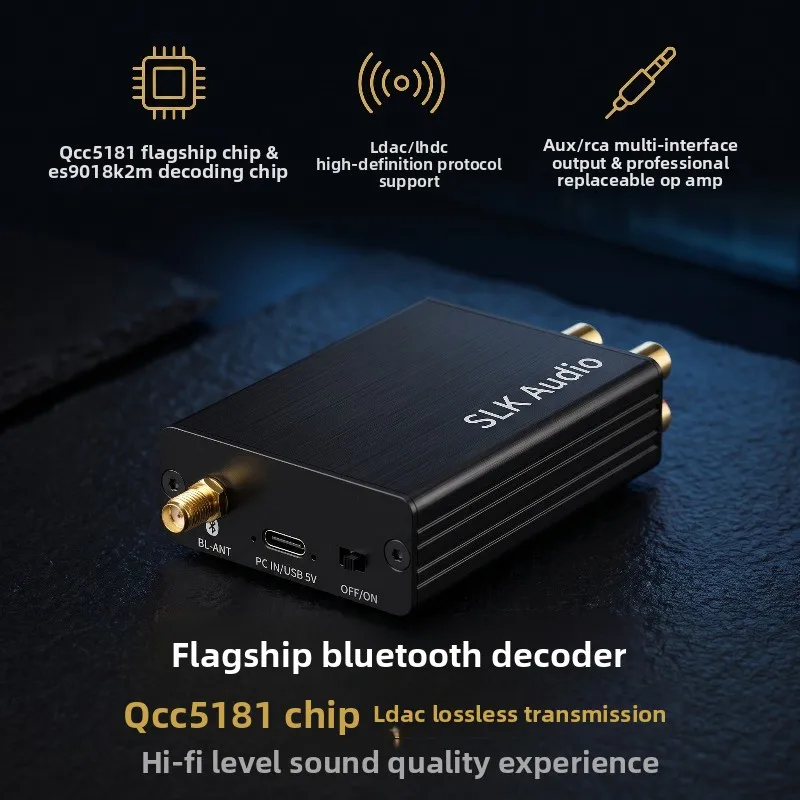 Qcc5181 bluetooth decoder ldac low latency lhdc car bluetooth upgrade amplifier old speaker diy
