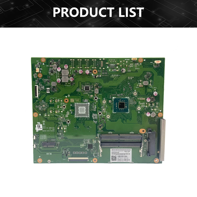 Motherboard Notebook V222GA untuk Laptop ASUS AIO Mainboard dengan CPU J4005 J5005 DDR4 100% diuji sepenuhnya OK