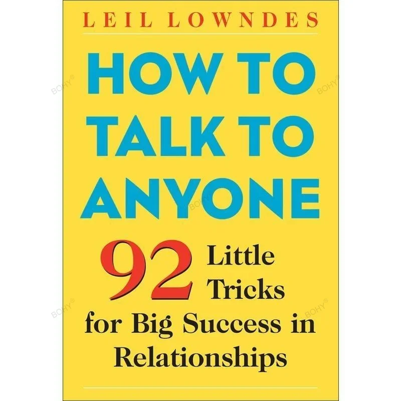 

How To Talk To Anyone 92 Little Tricks for Big Success Book