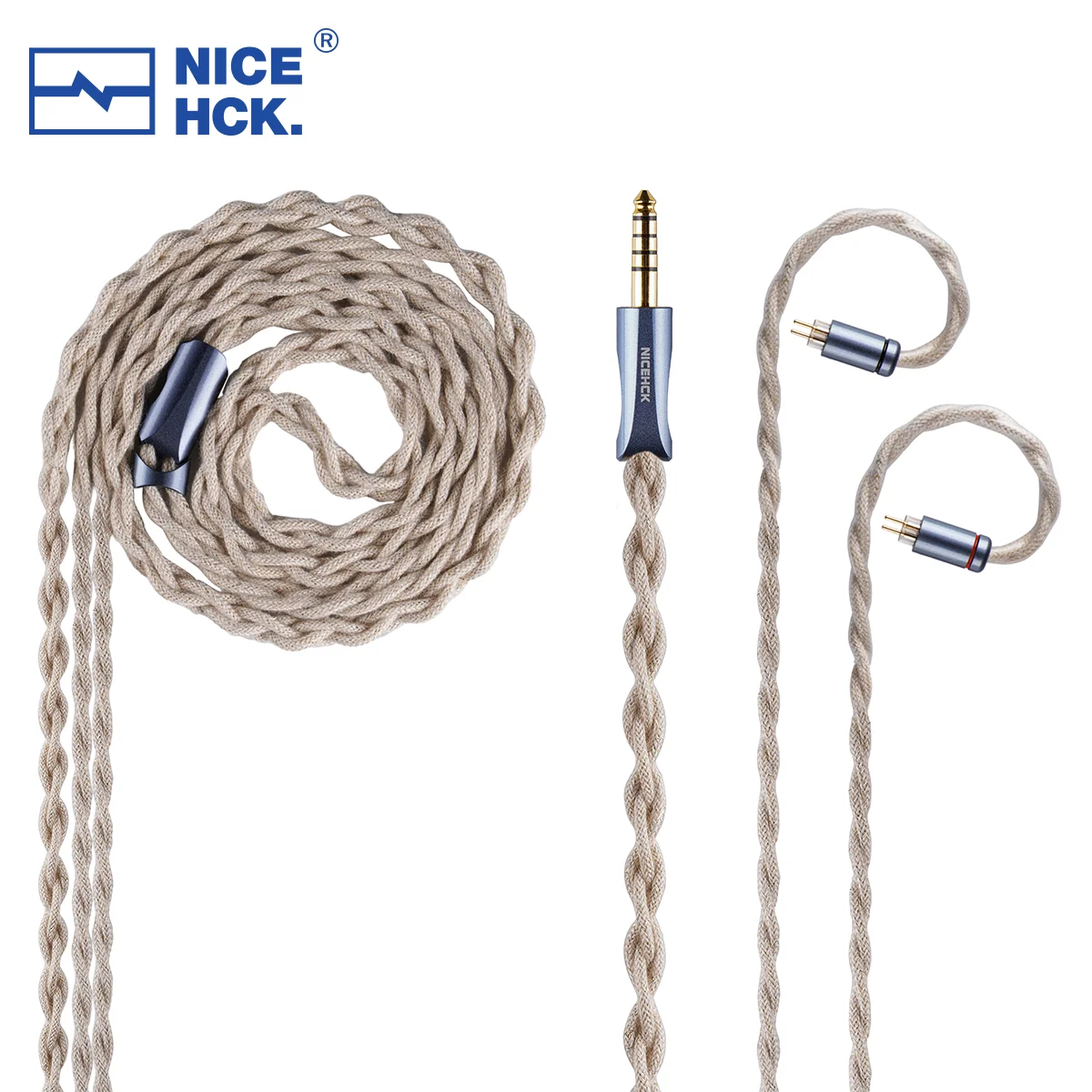 Imagem -06 - Nicehck-cabo Hifi Wabizone Cristal Único 7n Occ Mais 5n Cobre Banhado a Prata Puro Plugue Ofc 2pin para f1 Pro Monarch Mk2 Iem