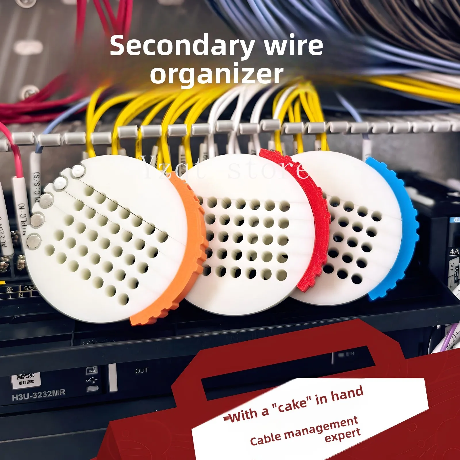 Wire management bundle wire carding device, electrical secondary  control  finishing wire cake used below 1.5mm ²