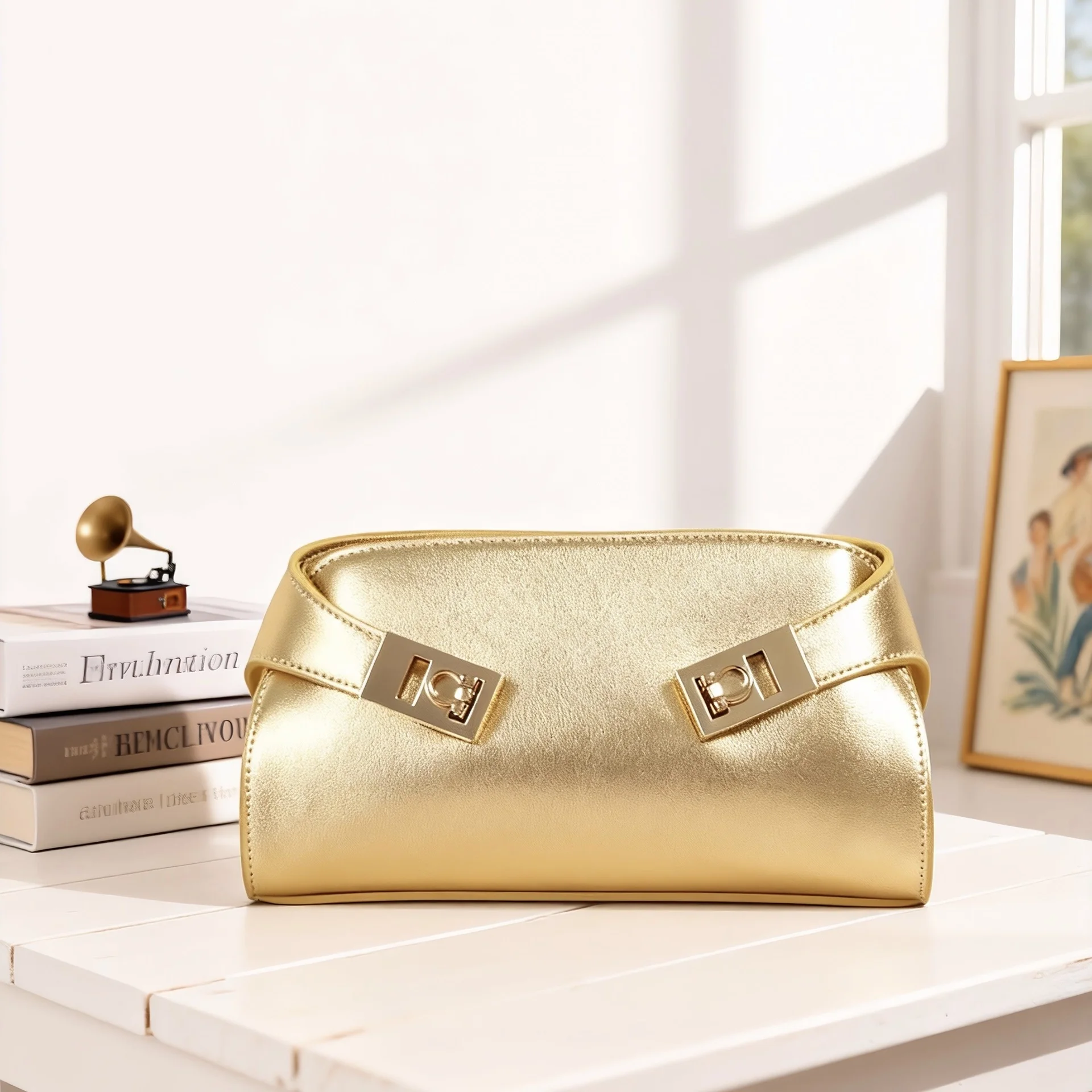 حقيبة نسائية فاخرة وبسيطة من الجلد الطبيعي متعددة الاستخدامات حقائب كتف عبر الجسم من جلد البقر حقيبة يد كاجوال حقيبة صغيرة عصرية