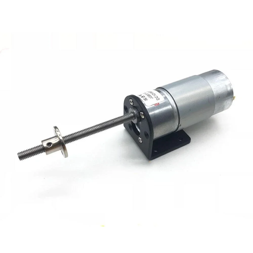 طويل الرصاص المسمار رمح موتور تيار مباشر فرشاة المغناطيس الدائم 3 أشهر مع شفة JGB37-555 SZCMMOTOR ماكس 25 كجم. سم 0-960 دورة في الدقيقة