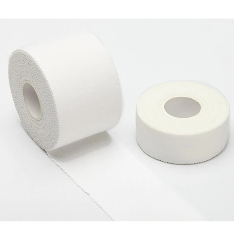 1Pcs Cotton Sports Tape 2.5cmx10M Post-operative dressing White cloth tape For Promotes blood circulation Wound healing Fixation