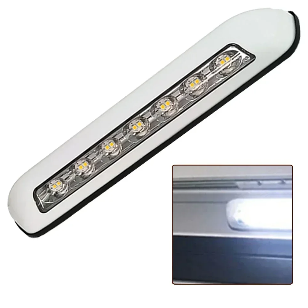 1x 12V/24V 8W RV Awning LED Light White 6000K 10LED Outdoor Lighting Porch Lamp IP67 Waterproof For RVs/ Campers/ Trailers/Ships