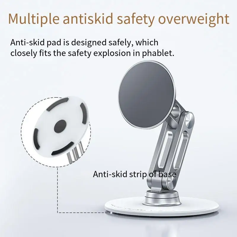 New Magnetic Cell Phone Holder Desktop Holder Wireless for Xiaomi Iphone Universal 360° Rotating Adjustable Ipad Holder