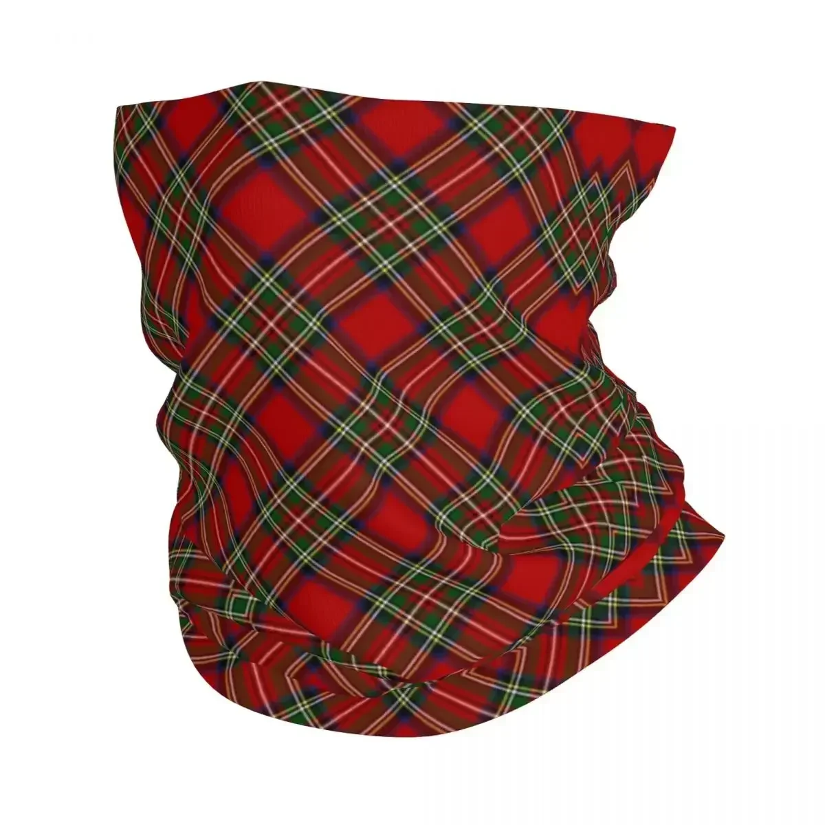 Royal Stewart Tartan Cross Plaid Bandana Neck Gaiter Printed Magic Scarf Warm Headwear Outdoor Sports Unisex Adult Winter