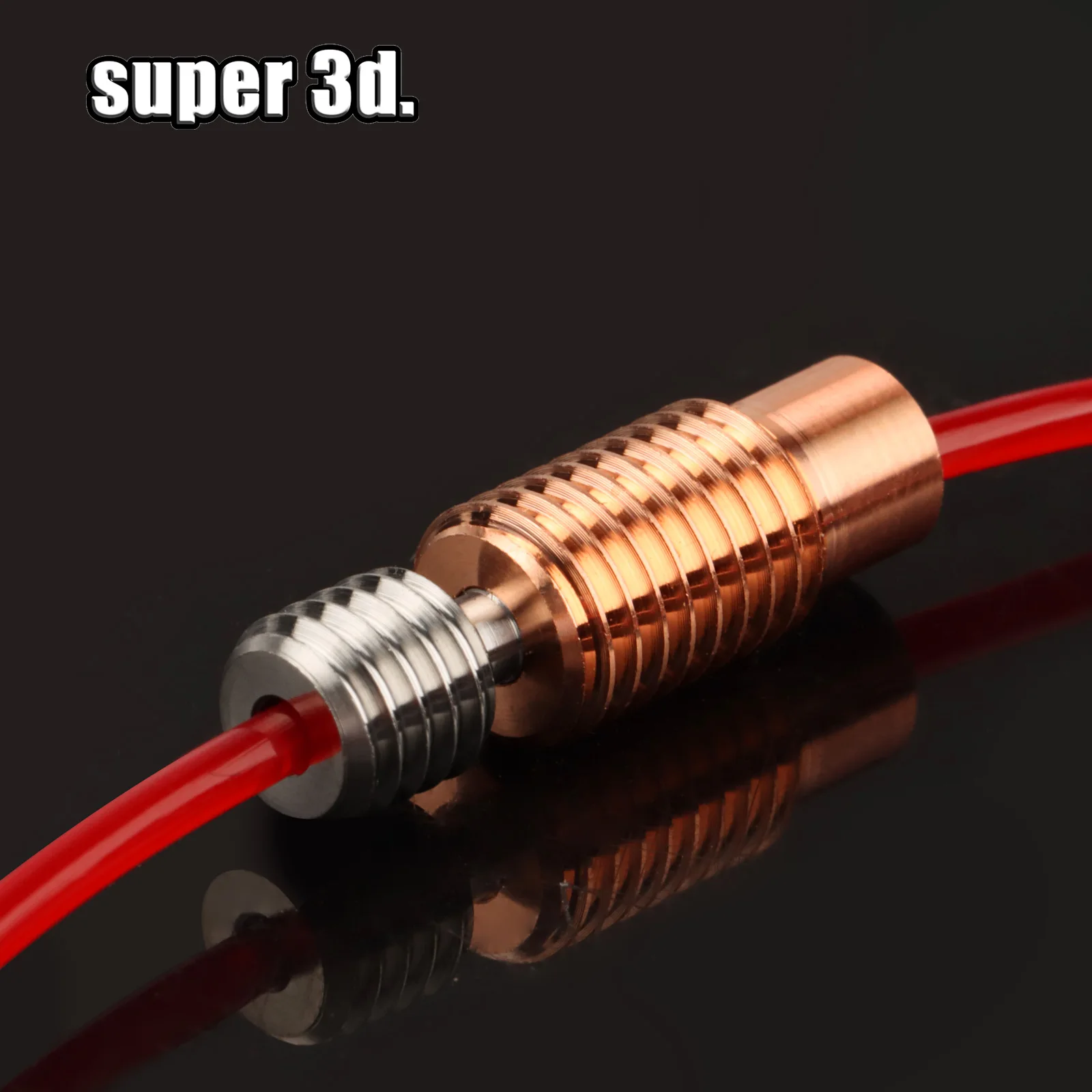 Bi-Metal Throat Heat Break Titanium Alloy TC4 Red Copper All Metal 3D Printer M6 /M7 For 1.75mm E3D  CR10 V6 HOTEND Heated Block