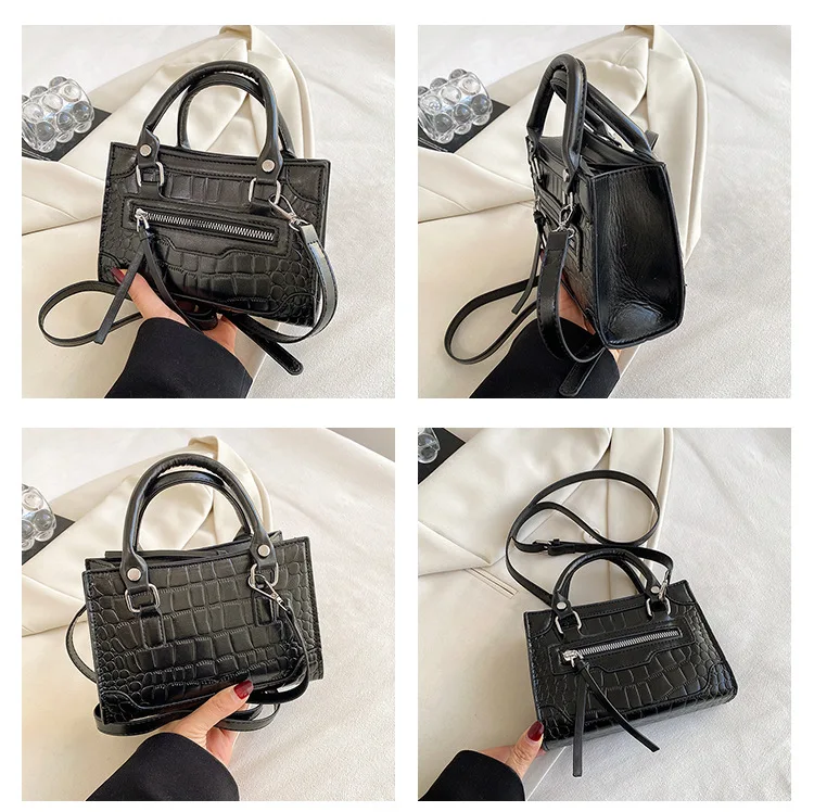 Famous brand design bags for women 2023 luxury bolso replica Fashion Retro Handbag Female tote shopping bag Alligator leather