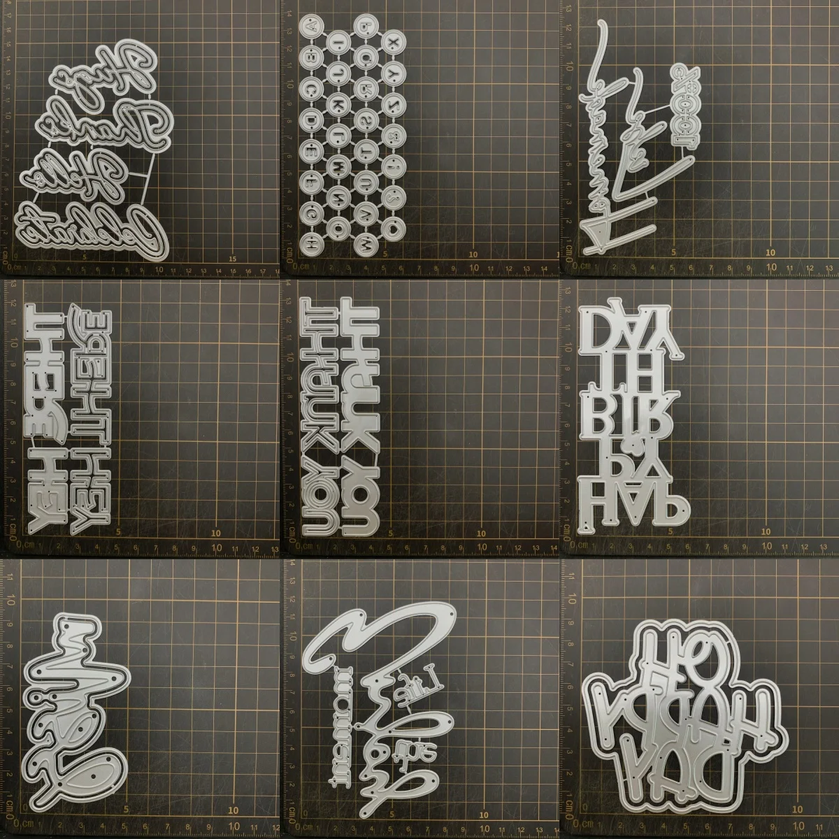 

9 видов металлических вырубных форм для вырезания букв «Спасибо», трафареты для скрапбукинга, декоративного тиснения, рукоделия, шаблоны для вырезания.