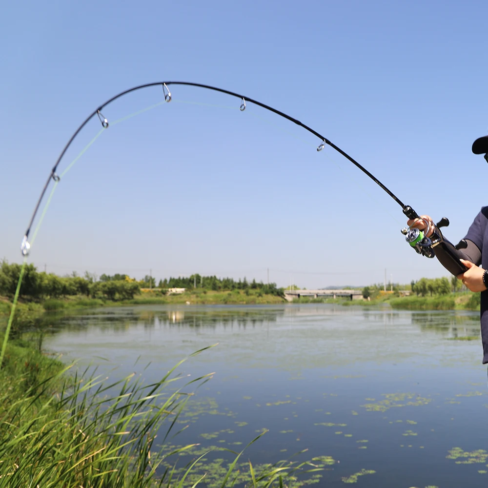FISHINGFANS ORCA MEDIUM POWER HIGH CARBON SEA FRESHWATER BASS TAPERED SPINNING CASTING FISHING ROD - view 6