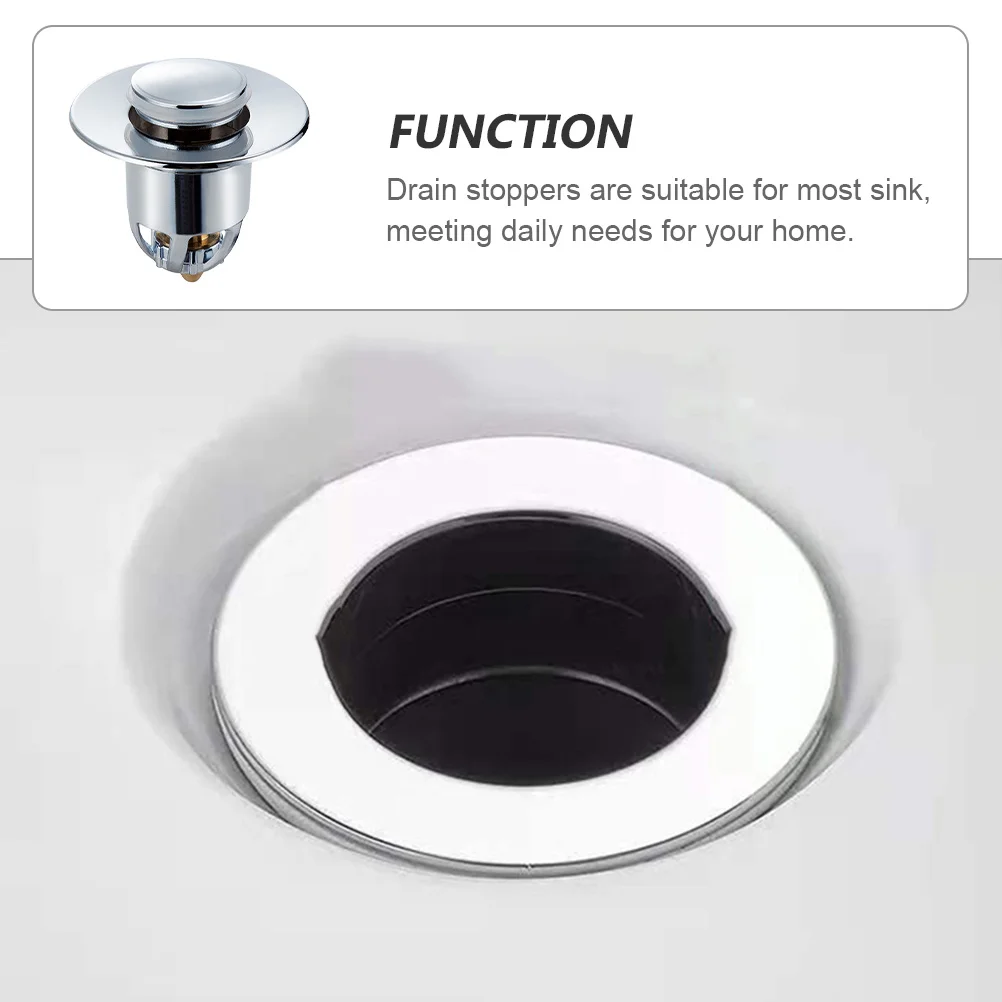 

1Pcs Bounce Core Durable Sink Stopper Practical Shower Drain Plug for Bathroom Kitchen Drain Accessories Sink Stopper