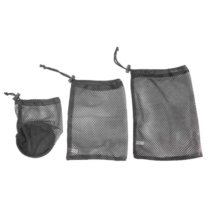 Golf Ball Storage Bag Large Capacity Golfs Drawstring Nylon Mesh Bag