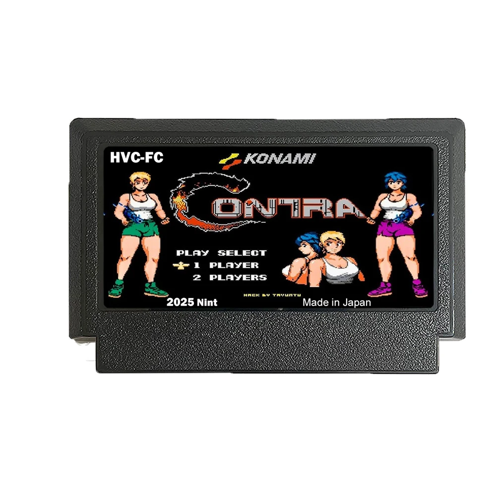

Contra Gender Swap - A Brand NEW 60 Pin FC Famicom Game Cartridge For Nintendo Family Computer Game Console - ENG