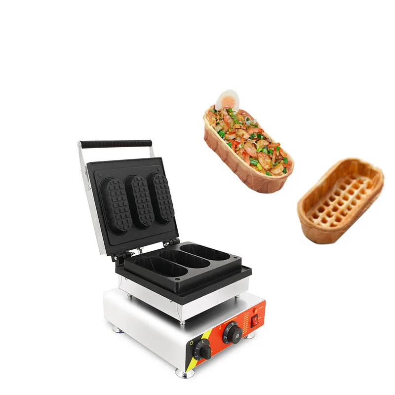 Commercial 3 PCS Mni pizza bowl Cheese Egg Tart Machine Non Stick 220V 110V Tartlet Waffle Maker Egg Tart Shell Machine