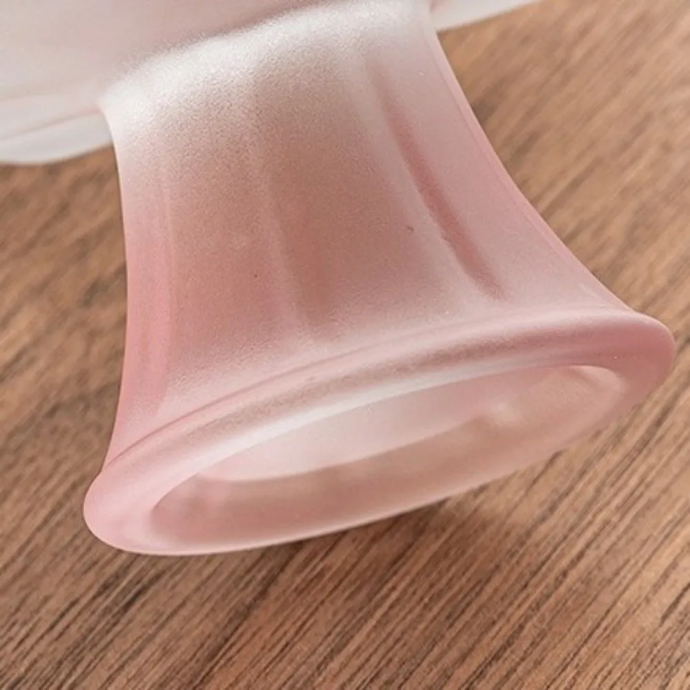 

Home Tray Lotus Shaped Fruit Plate Delicate Matte Texture Tea Point Plate Glass Coffee Table Tray Office