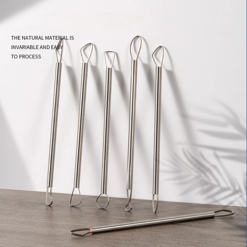 6 Pieces of Ceramic Tool Repair Tool Set for School Pottery Bar Special Embryo-wet Repair Clay Sculpture Double-head Scraper