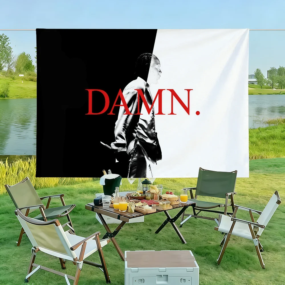 American Rapper K-Kendrick L-Lamar Flag Wall Decorations Home Decor Suitable For Living Rooms Bedrooms Dormitories Parties