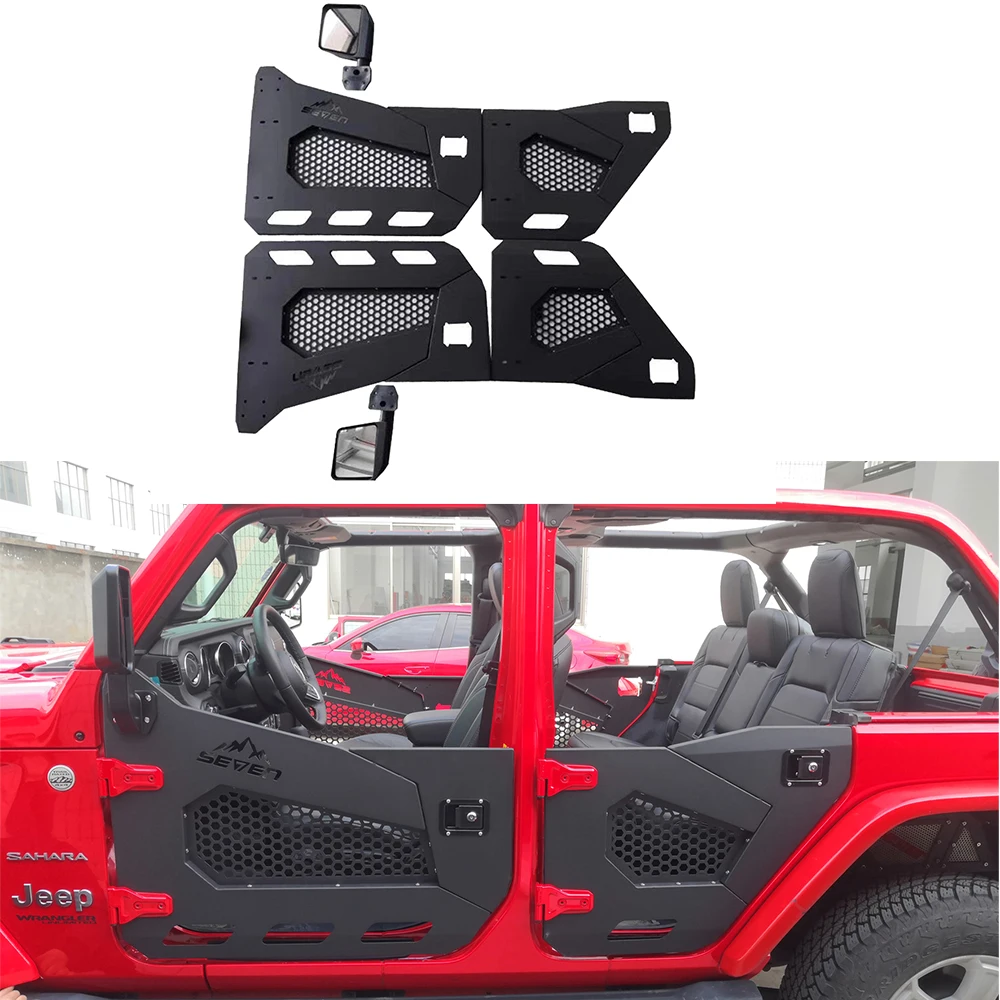 JL1172  Summer 4 Doors Steel Renegade Half Door with mirror for jeep for wrangler 2018-2024