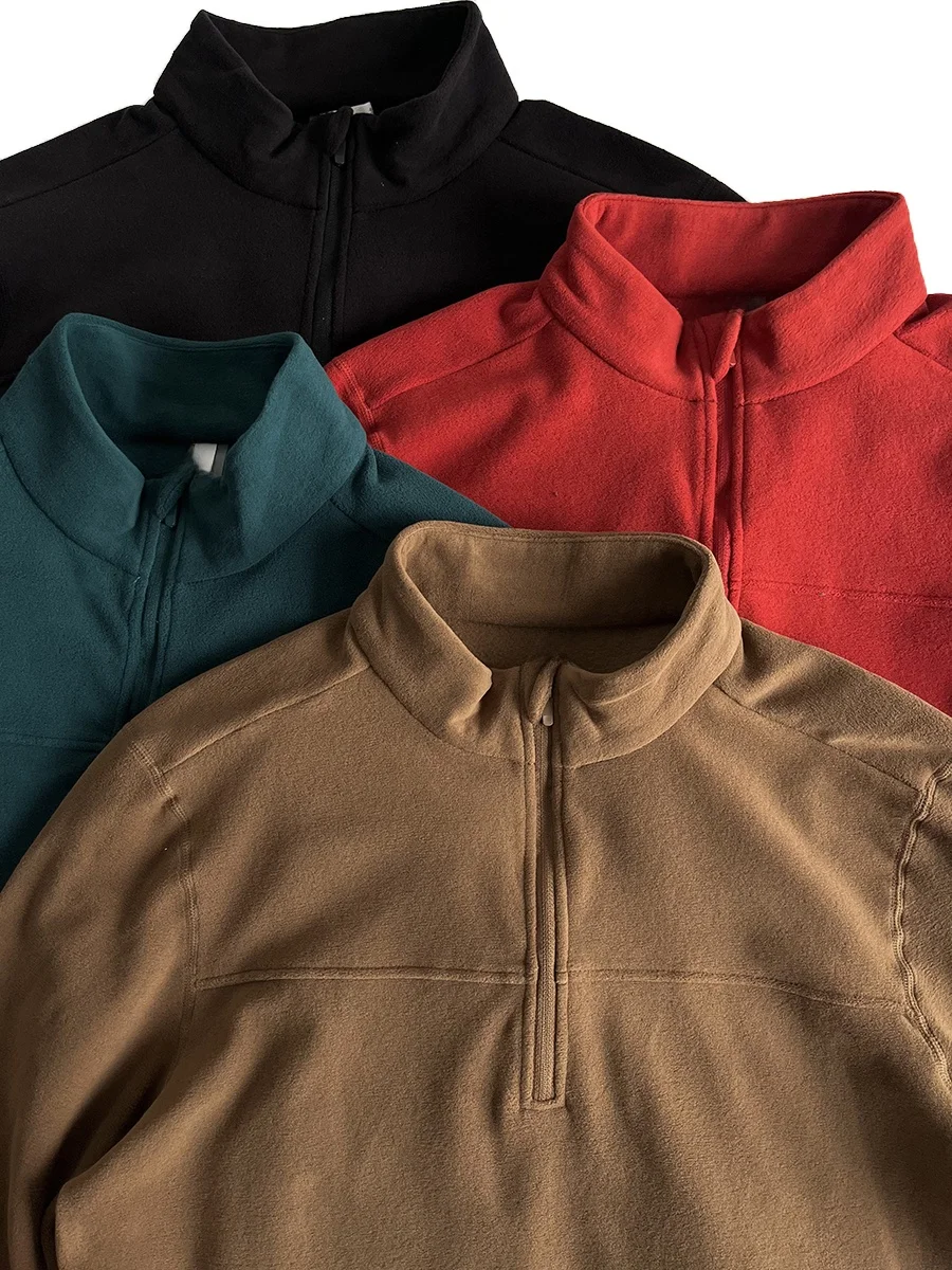 

Самонагревающаяся двусторонняя флисовая толстовка на молнии с воротником-стойкой, базовый слой для осенне-зимних видов спорта и активного отдыха