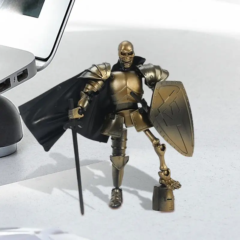 Scheletro Action Figure Giocattoli Multi-articolazione Design accattivante Action Figure Figurine Modello Decorazione del desktop per la camera da letto Soggiorno