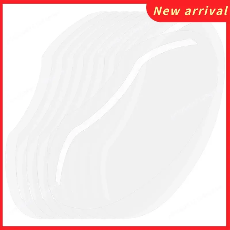 N89R 100 قطعة من البلاستيك الشفاف لرذاذ الشعر قناع درع العين واقي الوجه لصالونات التجميل وقص الشعر قناع حماية الوجه