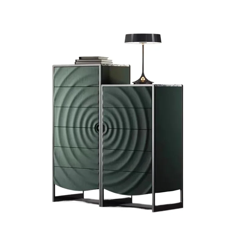 

Designer high-end chest of drawers Ripple series Whole house supporting design Art and creativity Light luxury household six