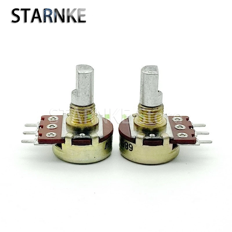 2PCS 16-type 3-pin single-joint A1M Speaker Amplifier Audio Gain Volume Potentiometer 15mm D Axis