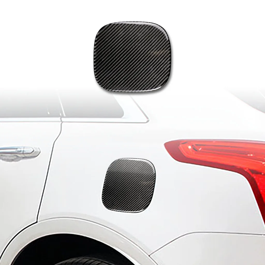 For Cadillac XT5 2016-2025 XT6 2020-2025 Carbon Fiber Fuel Tank Lid Panel Car Interiors Accessories Decorations Stickers