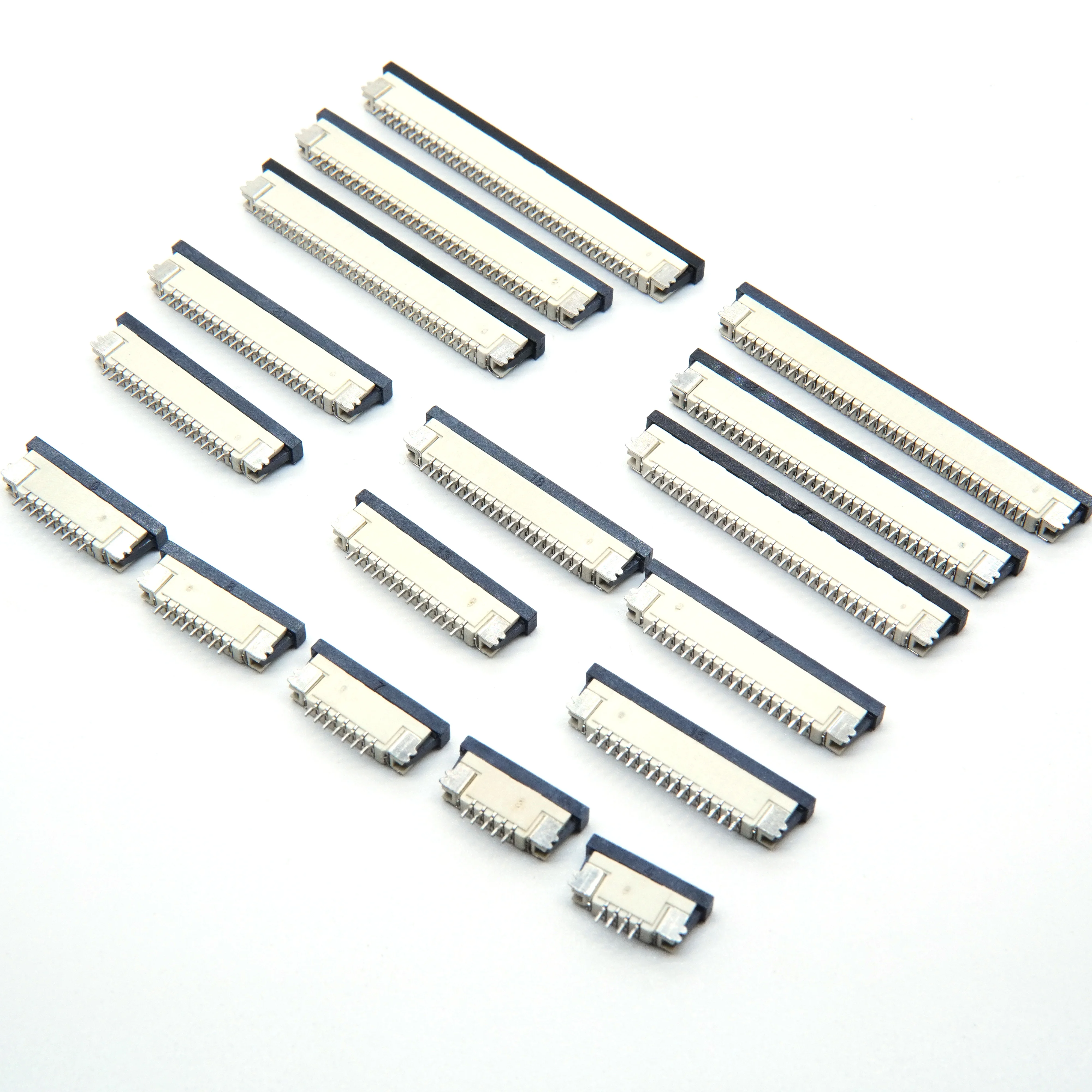 

10pcs 1mm Pitch Drawer type Upper/ Bottom contact Type Socket FPC FFC Flat Cable Connector