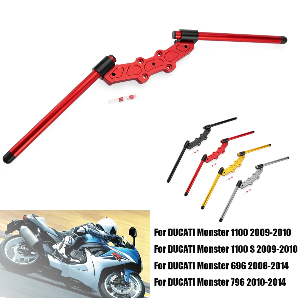 For Monster 796 696 2008-2014 Handle Bar Handlebars Clip On For DUCATI Monster 1100 1100 S 1100S 2009 2010 Motorcycle