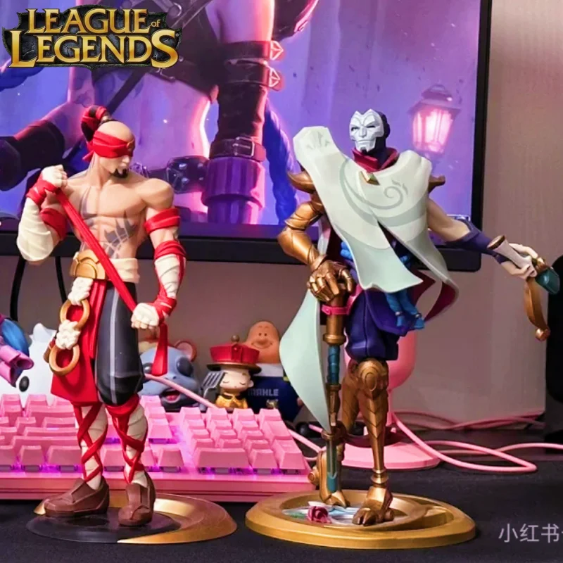 League of Legends the Virtuoso Khada Jhin Dramatist Ember Sculpture Figure Game Peripherals Original Ornaments Figure toy Gift