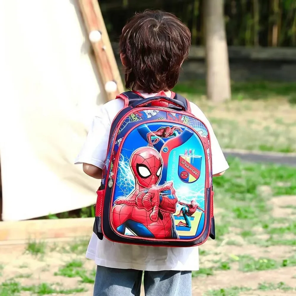 Children Grade 1 Large Capacity Student Backpacks 3D Shell Cute Cartoon Image Sofia princess Captain America Batman Backpacks