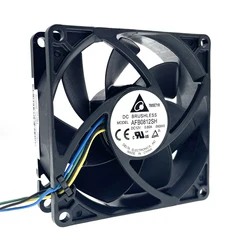 New AFB0812SH 80mm 4Pin PWM Case CPU Cooling Fan for Delta 00XD158 8025 80X80X25mm DC 12V 4500RPM High Speed CFM Cooler